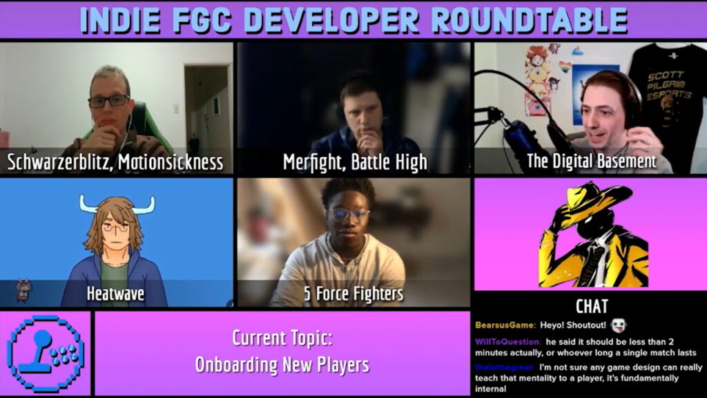 Portraits from the indie FGC developer roundtable